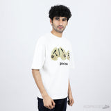 Palm Angels Broken Bear Green White T-Shirt - Photo 3