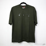 Off-White Dark Green T-Shirt (Economy Batch) - Photo 1