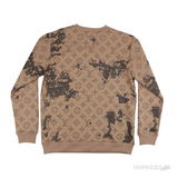 LV Logo Camo Sweatshirt (Brown) - Photo 5