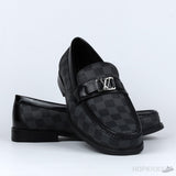LV Moccasin Plain Leather Brown Loafers (Dot Perfect) - Photo 12