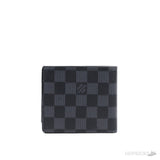 Louis Vuitton Black Bifold Wallet in the Damier Ebene pattern - Photo 1