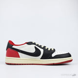Travis Scott X Air Jordan 1 Low OG University Red Black White [Without box] - Photo 2