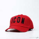 Baseball Red Embroidery Letters Icon Cap - Photo 1