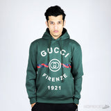 Gucci Firenze 1921 Printed Drawstring Hoodie - Photo 1