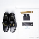 Versace Black Leather Metal Logo (Dot Perfect) - Photo 15