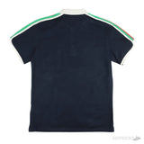 Gucii Blue Cotton Jersey Polo Shirt With Web (Dot Perfect) - Photo 5
