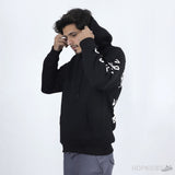 Off-White Chain Link Arrows Motif Drop Shoulder Hoodie - Photo 4