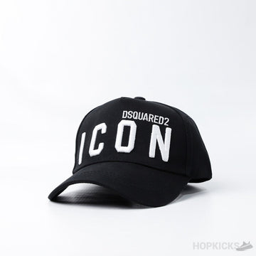 Dsquared2 Embroidered Logo Baseball Black Cap