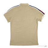 Gucii Beige Cotton Jersey Polo Shirt With Web (Dot Perfect) - Photo 2