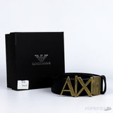 ALX Golden Buckle Black Belt - Photo 8