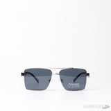 Prada Square Structure Top Bar Sunglasses Silver Frame - Photo 1
