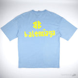 Balenciaga Tape Type Blue T-shirt - Photo 2
