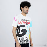 D&GG Spray-Paint Graffiti Print T-Shirt - Photo 6