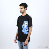 Bape Blue Camo Print Black T-Shirt (Economy Batch) - Photo 3