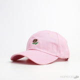 Rose Embroidered Logo Pink Cap - Photo 1