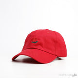 Rose Embroidered Logo Red Cap - Photo 1
