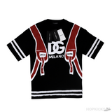 D&G Cotton Backpack Print Black T-Shirt - Photo 6