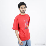 Balenciaga Paris Print Logo Red T-Shirt - Photo 9