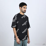 Balenciaga Paris Oversized Black T-Shirt (Economy Batch) - Photo 5