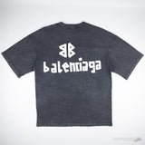 Balenciaga Tape Type Charcoal T-shirt - Photo 2