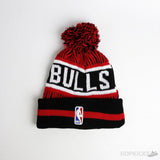NBA Chicago Bulls Black Red Beanie - Photo 2