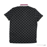GG Stretch Black Cotton Polo Shirt (Dot Perfect) - Photo 2