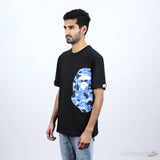 Bape Blue Camo Print Black T-Shirt (Economy Batch) - Photo 6