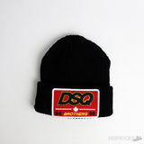 DSQ 64 Brothers 95 Patch Logo Black Beanie - Photo 1