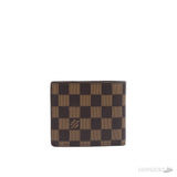 Louis Vuitton Brown Bifold Wallet in the Damier Ebene pattern - Photo 1