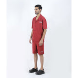 Off-White Maroon Shirt and Shorts (Economy Batch) - Photo 3