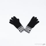 Dior Stripe Hat, Scarf Set Black and Grey - Photo 3