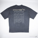Travis Scott Cactus Jack For Fragment Create T-shirt Washed Black - Photo 6