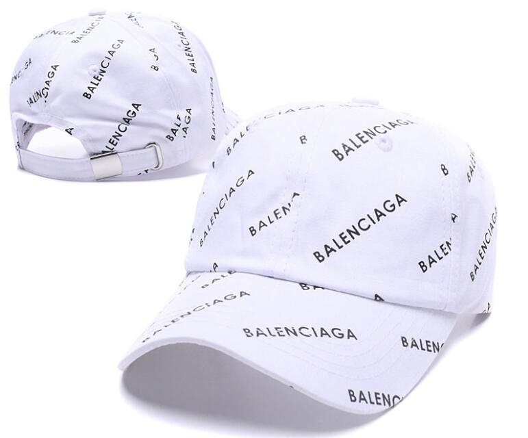 Bale*ciaga Monogram Logo White Cap