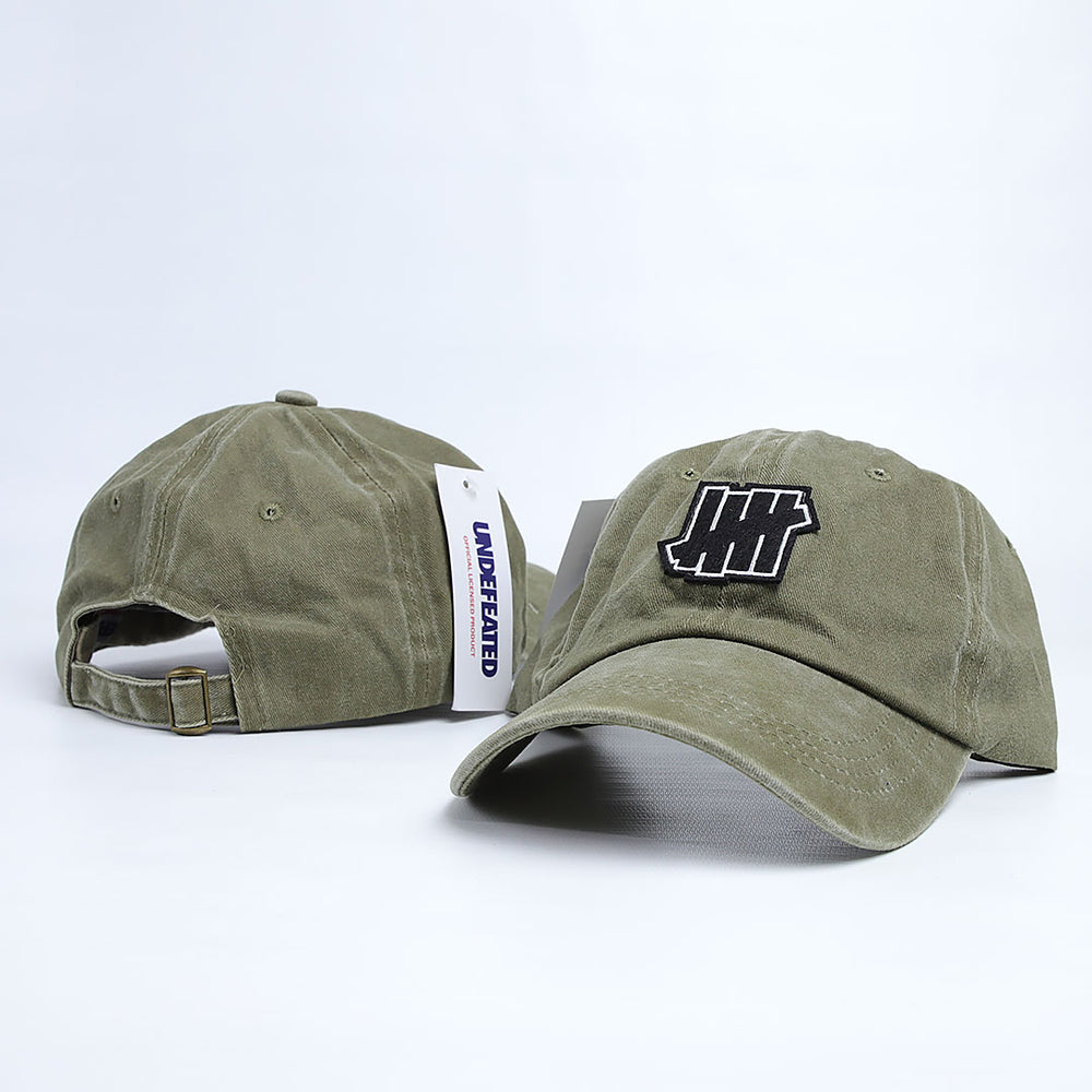 NBV Undefeated 5 Panel Olive Faded Cap