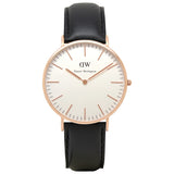 Daniel Wellington Black Leather Golden Watch - Photo 1