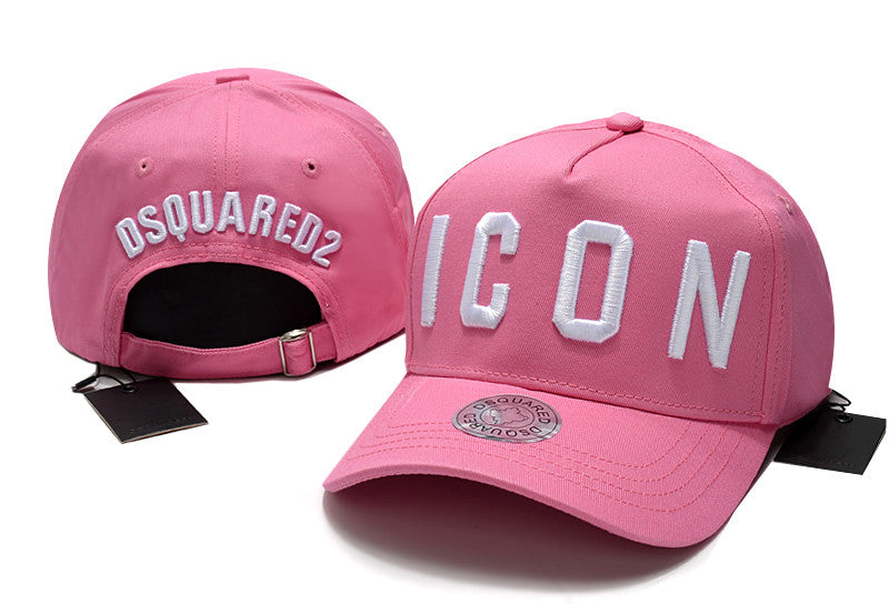 Pink White Icon Baseball Cap