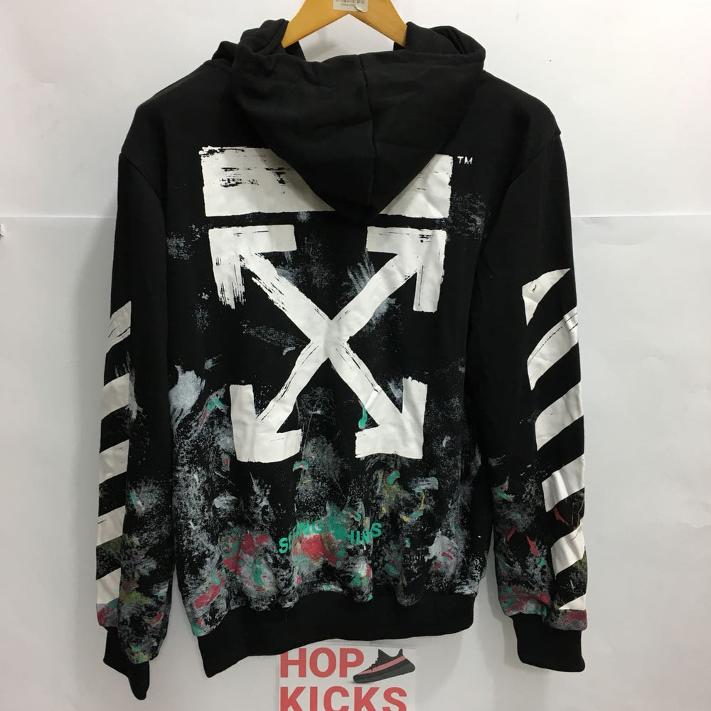 OFF WHITE C/O Virgil Abloh Firework Arrows Galaxy Pullover Hoodies