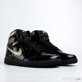 Air Jordan 1 Retro High Black Metallic Gold (Dot Perfect) - Photo 7