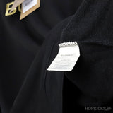 Burberry Gold Logo Print Black Sweatshirt - Photo 4
