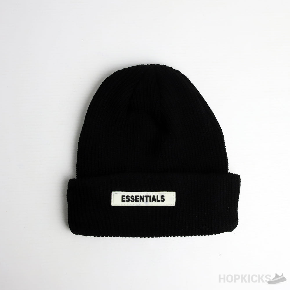 Essentials Black Beanie