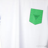 Bottega Veneta Green Logo Light Blue T-Shirt - Photo 3