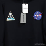 Bale*ciaga x Nasa Oversized Black Hoodie - Photo 3