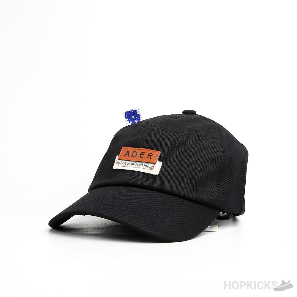 Ader Layered Label Black Cap