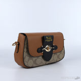 COACH Brie Shoulder Bag (Brown) - Photo 2