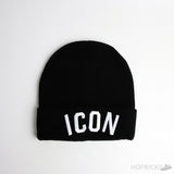 Dsquared2 Icon White Logo Black Beanie - Photo 1