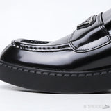 Prada 35mm Loafer Black Brushed Leather (Premium Plus Batch) (Slight Defect) - Photo 4