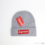 Supreme New Era Box Logo Grey Beanie - Photo 1