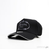 Prada Milano Grey Logo Black Cap - Photo 1