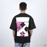 Off White Men Flame Splash Printing Arrows T-Shirt (Economy Batch) - Photo 1