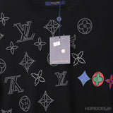 L*V Fancy Silver Monogram Printed T-Shirt - Photo 3